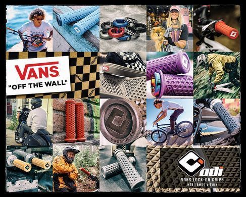 Грипси ODI Vans v2.1 Lock-On MTB Closed End 135mm Iridescent Purple/Oil Slick D33VNIP-OS
