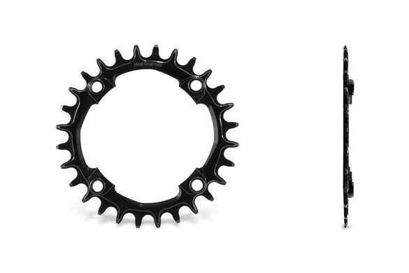 Звезда Garbaruk 96 BCD (Symmetrical for Shimano Compact Triple) Round (28T, Black) 5907441525480 фото