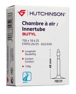 Камера Hutchinson Road 700x18-25 (18/25-622) Presta 48 мм Butyl CV657131