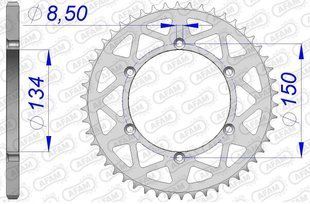 Зірка AFAM Aluminium Sprocket 520 - Kawasaki [Silver], 49z 17206N-49