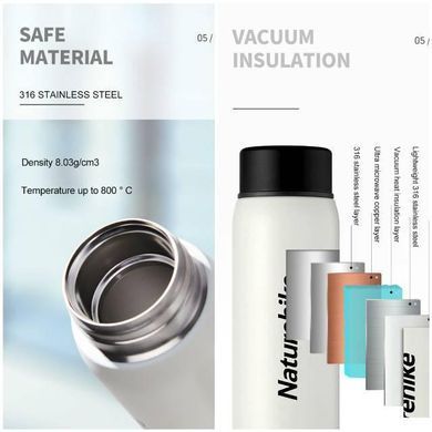 Термокружка Naturehike Thermos Cup Q-9H 0.5 л NH19SJ008 Blue 6927595740194