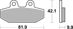 Тормозные колодки SBS High Power Brake Pads, Carbon 949H.CT