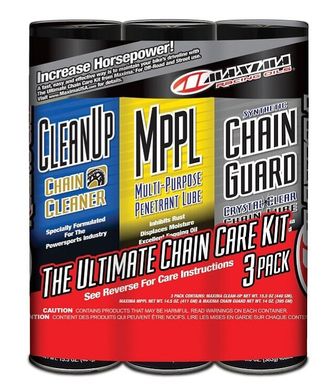 Комплект Maxima Syntetic Chain Guard Ultimate Chain Care Combo Kit [3-Pack], Aerosol 70-779203 фото