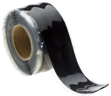 Силиконовая лента ESI Silicon Tape 10' (3,05м) Roll Black, чёрная TR10B