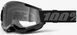 Мото маски 100% STRATA 2 Goggle Black - Clear Lens, Clear Lens 50027-00013