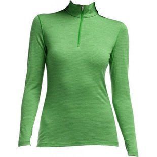 Термофутболка с длинным рукавом Icebreaker BF 200 Oasis LS Half Zip Stripe WMN frond XS 101 504 301 XS
