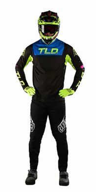 Джерсі TLD Sprint Jersey Fractura [BLk/Yellow] S 323331002