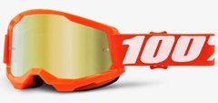 Мото маска 100% STRATA 2 Goggle Orange - Mirror Gold Lens- Mirror Lens 50028-00005 фото
