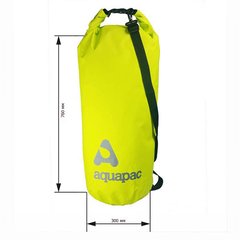 Гермомешок Aquapac с ремнем через плечо Trailproof Drybag - 70L (acid green) w/strap зеленый AQ 737 фото