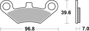 Гальмівні колодки SBS Sport Brake Pads, Sinter/Carbon 914SI