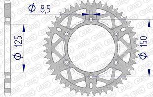 Зірка AFAM AL-Grooved Sprocket 520 - KTM [Gun Metal], 51z 72304+51