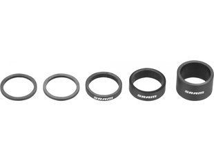 Проставки рульової колонки RockShox UD Carbon, Gloss White Logo (2.5mm x 2, 5mm x 1, 10mm x 1, 20mm x 1) 00.4318.035.001