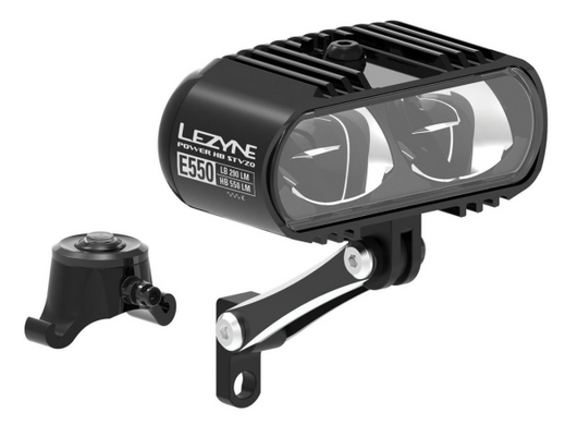 Передній світло для електровелосипеда Lezyne EBIKE POWER HB STVZO E550 чорний 550 люмен Y15 4712806 003265 фото