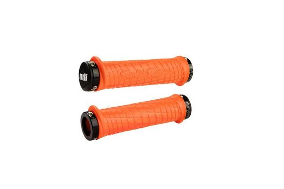 Гріпси ODI Troy Lee Designs Signature MTB Lock-On Bonus Pack Orange w/ Black Clamps (помаранчеві з чорними замками) D30TLO-B фото