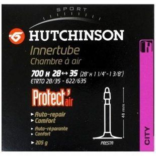 Камера с герметиком Hutchinson City Protect Air 700x28-35 (28/35-622) Presta 48 мм CV657101