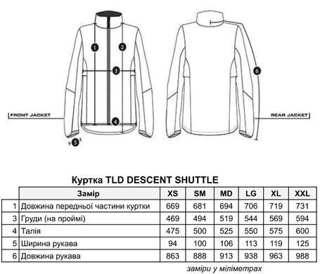 Куртка TLD SHUTTLE JACKET [BLACK] размер M 861503003