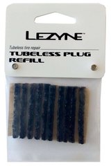 Рем. комплект для безкамерок Lezyne TUBELESS PLUG RERILL-10 Чорний Y13 4712805 998449 фото