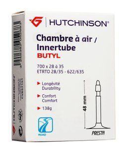 Камера Hutchinson Road 700x28-35 (28/35-622) Presta 48 мм Butyl CV657141