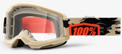 Мото очки 100% STRATA 2 Goggle Kombat - Clear Lens, Clear Lens 50421-101-10 фото