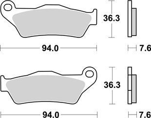 Гальмівні колодки SBS Standard Brake Pads, Ceramic 671HF