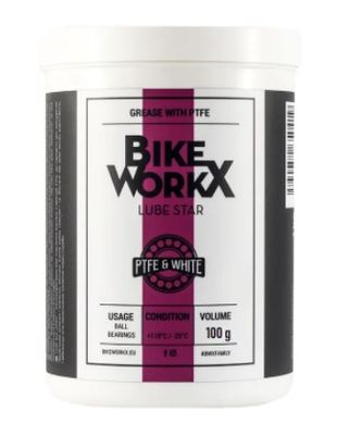 Густая смазка BikeWorkX Lube Star White банка 1 кг. LUBEW/1 фото