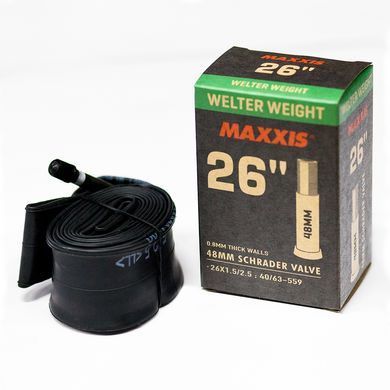 Камера Maxxis Welter Weight 26x1.5-2.5 (38/63-559) Schrader 48 мм EIB00137100