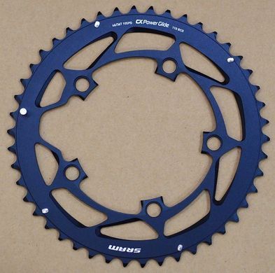 Зірка SRAM POWERGLIDE CRING ROAD 46T 10S 110 AL4BLK S-PIN BB30 11.6215.197.190