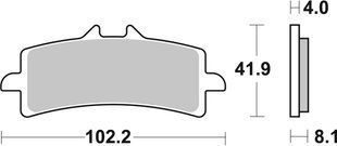 Гальмівні колодки SBS Performance Front Brake Pads, EVO Sinter 901HS