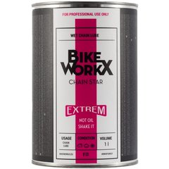 Смазка для цепи BikeWorkX Chain Star Extreme банка 1L CHAINE/1 фото