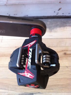 Педали контактные TIME ATAC XC 12 XC/CX pedal, including ATAC cleats, Black/Red 00.6718.007.000 фото