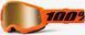 Детская мото маска 100% STRATA 2 Youth Goggle Neon Orange - Mirror Gold Lens, Mirror Lens 50032-00009