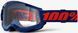 Мото маски 100% STRATA 2 Goggle Navy - Clear Lens, Clear Lens 50027-00021