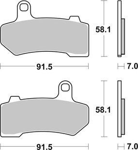 Тормозные колодки SBS High Power Brake Pads, Carbon 830H.CT