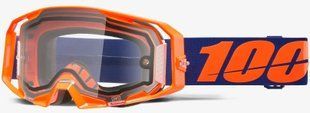 Окуляри 100% ARMATIC Enduro Goggle [Neon Orange], Dual Clear Lens 50070-10003