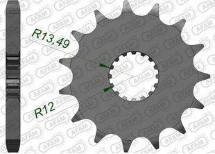 Зірка AFAM Shaft Sprocket 530, 17z 22900-17