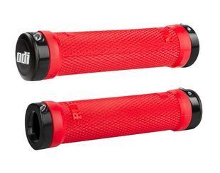 Гріпси ODI Ruffian MTB Lock-On Bonus Pack Bright Red w/Black Clamps, червоні з чорними замками D30RFBR-B