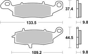 Гальмівні колодки SBS Standard Brake Pads, Ceramic 920HF