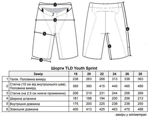 Детские велошорты TLD Sprint Short [Black] размер Y20 230268002