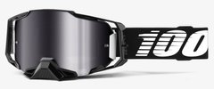 Мото маска 100% ARMEGA Goggle Black - Silver Flash Lens- Mirror Lens 50710-001-02 фото