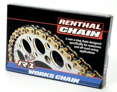 Цепь Renthal R1 MX Works Chain 520-120L, No Seal C128 фото