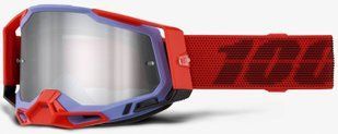 Мото маски 100% RACECRAFT 2 Goggle Cleat - Mirror Silver Lens, Mirror Lens 50010-00027