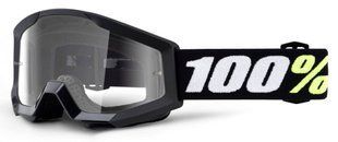 Детская мото маска 100% STRATA MINI Goggle Black - Clear Lens, Clear Lens 50033-00004