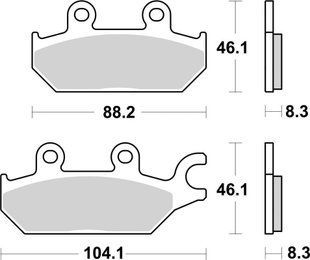 Тормозные колодки SBS Upgrade Brake Pads, EVO Sinter/Sinter 971PSI