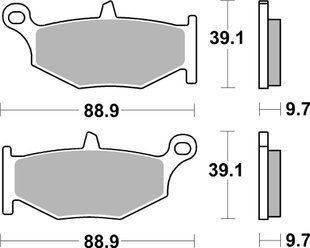 Гальмівні колодки Renthal RC-1 Rear Brake Pads, Sintered BP-522
