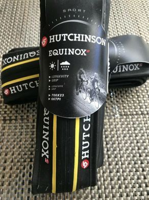 Покришка Hutchinson Equinox 2 700x23 TS TT N / J чорно-жовта PV699331