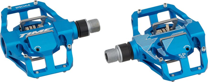 Педалі контактні TIME Speciale 12 Enduro pedal, including ATAC cleats, Blue 00.6718.001.001 фото