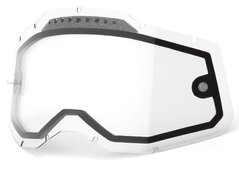 Лінза до окулярів 100% RC2/AC2/ST2 Dual Vented Replacement Lens Anti-Fog - Прозорий, Dual Lens 51008-601-01 фото