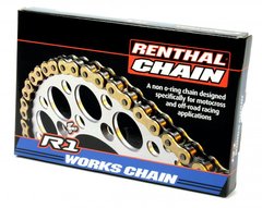 Цепь Renthal R1 MX Works Chain 428-120L, No Seal C267 фото