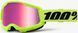 Мото маски 100% STRATA 2 Goggle Neon Yellow - Mirror Pink Lens, Mirror Lens 50028-00016