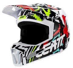 Шлем LEATT Helmet Moto 3.5 Jr [Zebra], YL 1023011701 фото